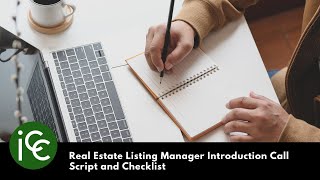 Real Estate Listing Manager Introduction Call Script and Checklist
