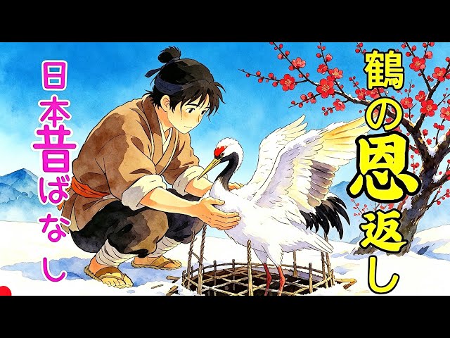 THE GRATEFUL CRANE (JAPANESE) Japanese classical stories | fairy