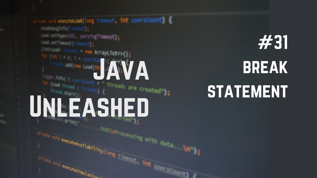 #31 Java Break Explained - YouTube