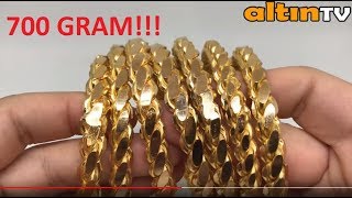 22 AYAR ADANA BURMA BİLEZİK 100 GRAMLIK MODELLER ÖZELLİKLERİ FİYATI 22K GOLD BRACELET