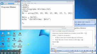 CS072 12.a. Algoritmo Minimo en PHP a 30,000 pies