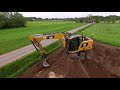 Mestbassin aanleggen met 3D GPS #CAT314F Fa. W. Timmer & Zn.