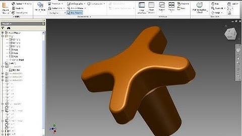 Kreuzgriff simple solution - Inventor 2013 Surfaces Training - Revolution - Trim
