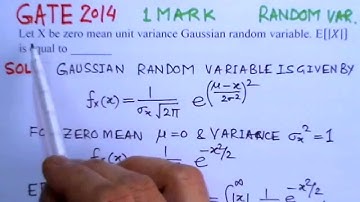 Video Solution to GATE ECE 2014 Problem Random Variables