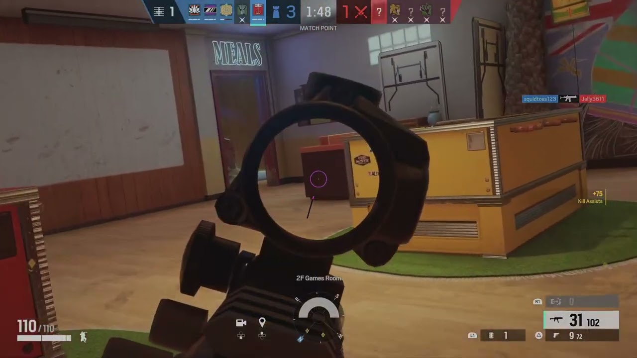 Rainbow six 4 more Game winning kills