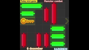 6 desember 🔴 Live Hamster Kombat Daily Mini-Game Puzzle Solved #hamstercombat #minigame#minipuzzle