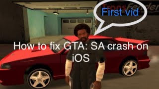 How to fix GTA:SA crash on iOS (first video)