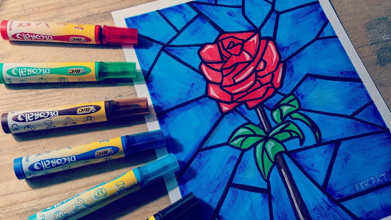 COMO DIBUJAR UNA ROSA ABSTRACTO - DIBUJOS DE AMOR - thptnganamst.edu.vn