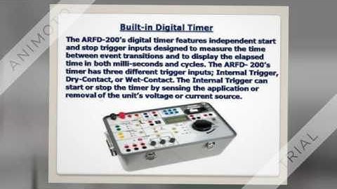 Relay testing ARFD 200-Single phase relay tester