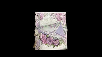 MINI ALBUM TUTORIAL PART 1 LILAC FLOWERS BY SHELLIE GEIGLE JS HOBBIES AND CRAFTS