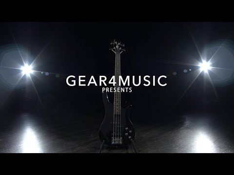 3/4-chicago-bass-guitar-by-gear4music,-black-|-gear4music-demo