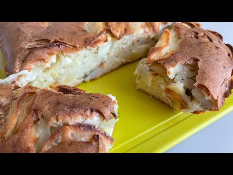 Пирог!Вкусно но просто!Пирог на кефире!Пирог из жидкого теста с картофелем!Простой рецепт!