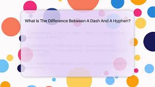 What Is The Difference Between A Dash And A Hyphen? - The Prose Path