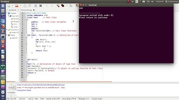 Find Factorial in CPP Using Class