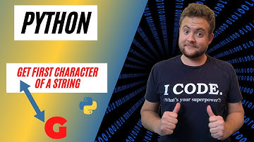 How to Get the First Character of a String in Python