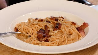 Spaghetti Carbonara and Bulgarian style with cream - Спагети Карбонара