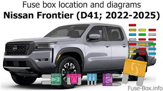Fuse box location and diagrams: Nissan Frontier (D41; 2022-2025)