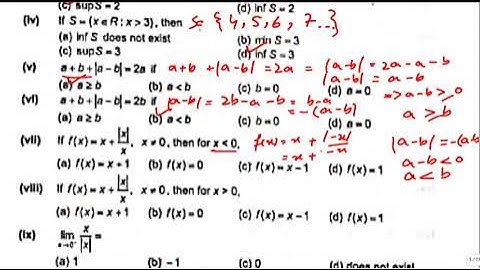 Real Analysis MCQs | Part 2 | Upper bound and Lower Bound definition | supremum and Infimum def