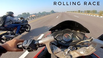 Pulsar RS200 BS3 VS Apache RR310 | Rolling Race