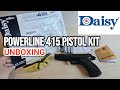 Daisy 415 shooting co2 177 cal pistol kit   unboxing 