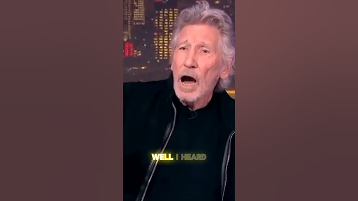Piers Morgan vs Roger waters on palestine-israel