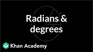 Radian and degree | Unit circle definition of trig functions | Trigonometry | Khan Academy