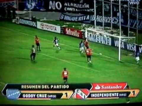 Godoy Cruz vs Independiente 1-1 Copa Libertadores ...