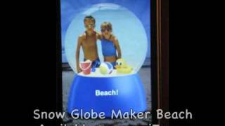 Snow Globe Maker Beach iPhone app demo screenshot 5