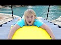 CRAZY Stair Slide into POOL!