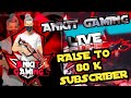 RAISE TO 80K SUBSCRIBER RANK RUSH FREE FIRE GAMEPLAY #ankitgaming #gyangaming #desigamer