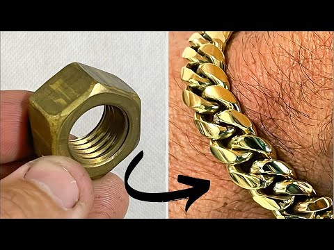 Видео: Цепное кольцо Производство | Как это делается | Мы используем латунную гайку
