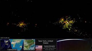 Apr 27, 2024 Earth Space View: (night) City lights of Atlanta, Philadelphia, NYC, Boston, from ISS