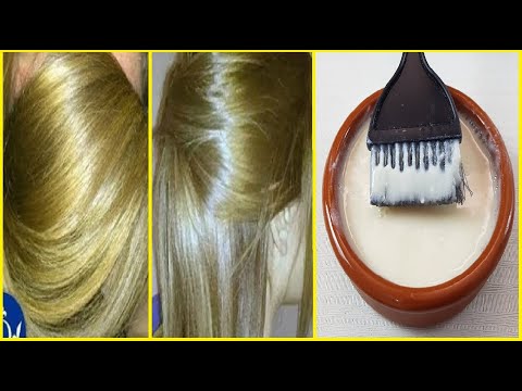 How to lighten your hair naturally! Dye hair naturally blonde and yellow from the first use