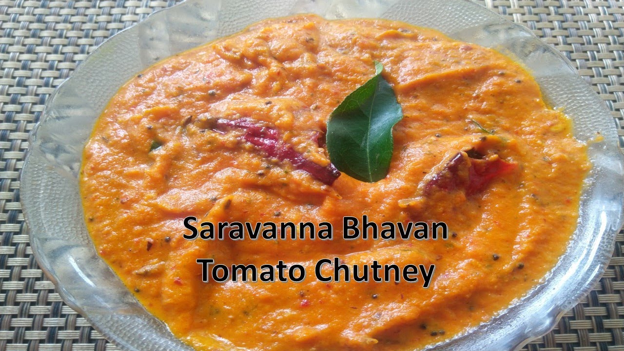 Tomato Chutney Saravana Bhavan Style