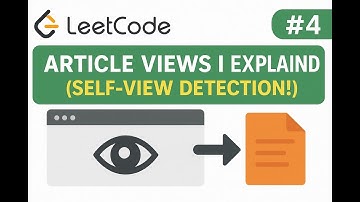LeetCode SQL #4 – Article Views I Explained (Self-View Detection!)