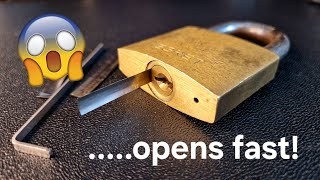 How to open a padlock with the front shimming technique