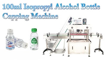 Automatic Linear Screwing Capping Machine for 50ml , 100ml Isopropyl Alcohol PET Bottles
