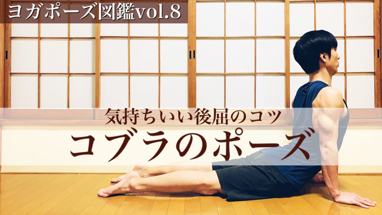 【ヨガポーズ図鑑vol.8：コブラのポーズ】気持ちよく胸を開く２つのポイント