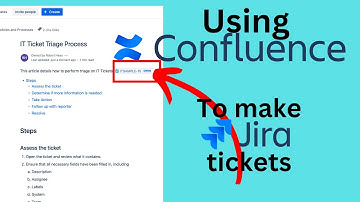 Getting Started with #Confluence : Creating #Jira Tickets from a Page