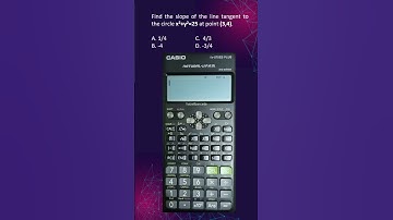 LEPT MATH MAJORSHIP | CALCULATOR TECHNIQUES | SOLVING FOR SLOPE OF TANGENT LINE