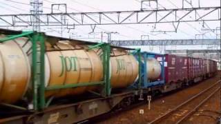 DD51 896(原色)＋EF66 36(EF66 0番台)牽引貨物列車(7092ﾚ)