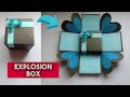 Easy Explosion box making idea | Basics | Especially for beginners | Simple gift box with steps |