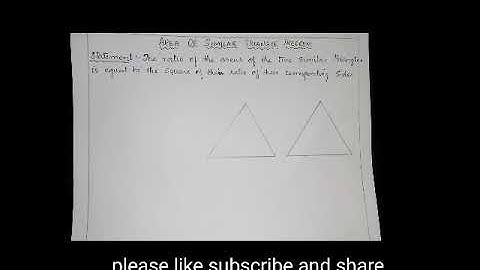 Area of similar triangle Theorem.Maths passing package (target-30) part-3