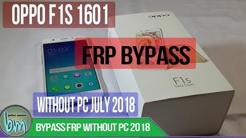 OPPO F1S (A1601) FRP WITHOUT PC JULY 2018 FIX BY BAJRANG MOBILE.