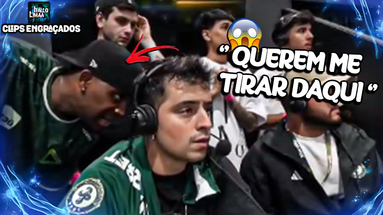 PRODUÇÃO DA KINGS LEAGUE QUIS RETIRAR O OCLENIS DA CABINE E O CORINGA NÃO GOSTOU - MELHORES MOMENTOS