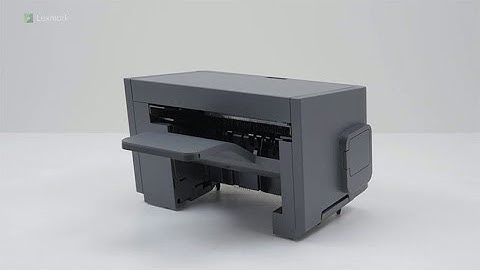 MX82x Series—Installing the optional staple finisher offset stacker