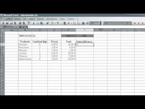 Arrastrar formula en excel