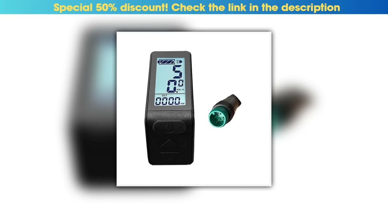 Discount Ebike LCD Display Mini Meter KT-LCD4 Display Waterproof Connector for KT Controller Electr