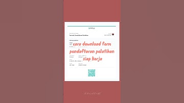 Cara download formulir pendaftaran pelatihan siap kerja kemnaker #kemnaker #siapkerja