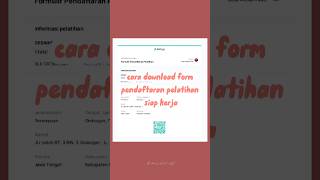 How to Download the Siap Kerja Training Registration Form #kemnaker #siapkerja
